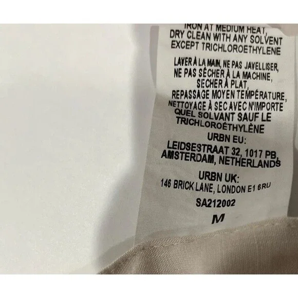 Anthropologie Raissa Skirt Boho High Low Ivory Preppy Vacay Retro Medium NWT - Picture 11 of 15